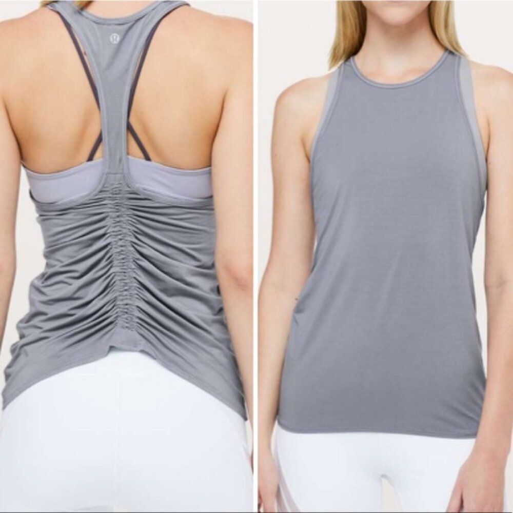 Lululemon Deep Stretch Racerback Tank Top in Lilac Stone Size 2